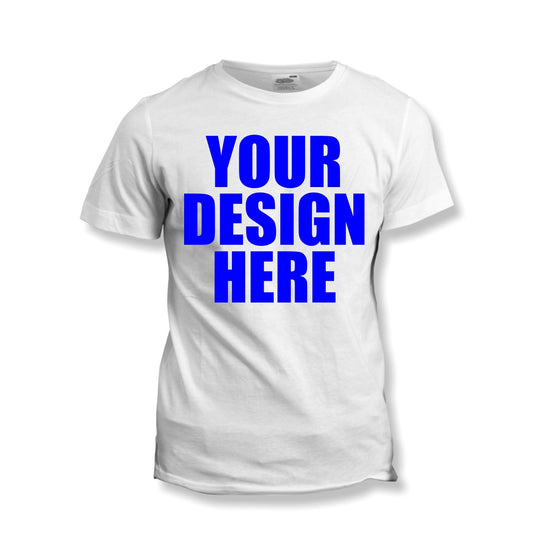 CUSTOM 25 WHITE T SHIRTS